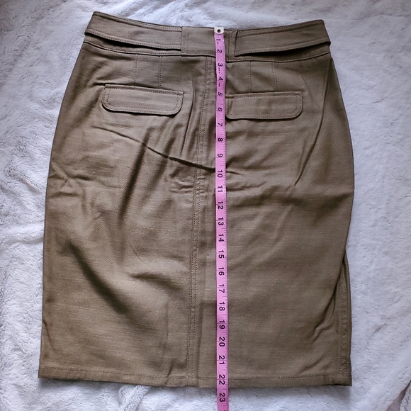 Loft Tall Sateen Utility Skirt - Picture 3 of 9